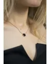 Кольє з оніксом покрите позолотою (Арт 629 п)
