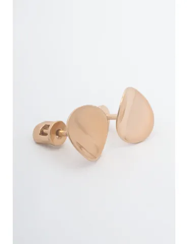 Сережки "вигнуті монетки" покриті позолотою (Арт 1224 п)