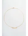 Срібне іменне кольє "Мама" покрите позолотою  (Арт 653 п)