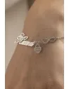 Браслет "Кохана" з сердечком і знаком безкінечності (Арт 888 р)